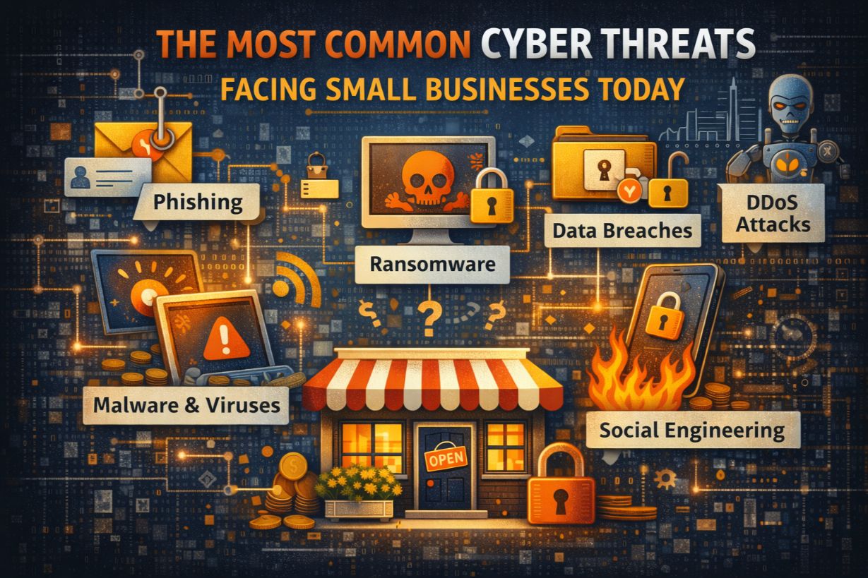 The Most Common Cyber Threats Facing Small Businesses Today