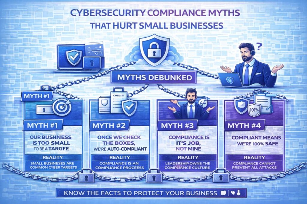 Cybersecurity Compliance Myths That Hurt Small Businesses